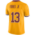 W.Commanders #13 Emmanuel Forbes Player Gold Game Stitched Football Jerseys