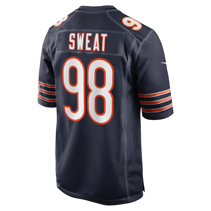 C.Bears #98 Montez Sweat Player Navy Home Game Football Jerseys