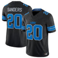 D.Lions #20 Barry Sanders Black Vapor F.U.S.E. Limited Stitched Football Jerseys