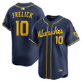 M.Brewers #10 Sal Frelick Player Navy Limited Baseball Jerseys