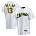 Athletics #13 Gio Urshela Player White Home Replica Baseball Jerseys