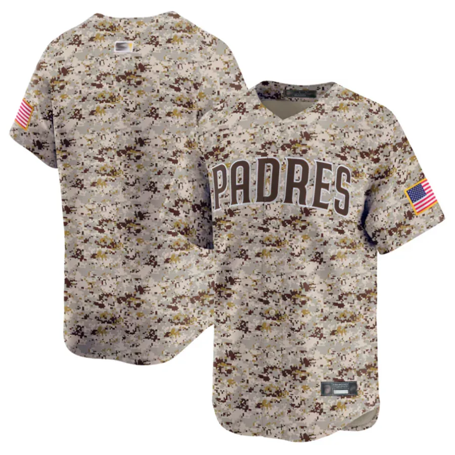 S.Diego Padres Blank Player Camo Home Limited Baseball Jerseys