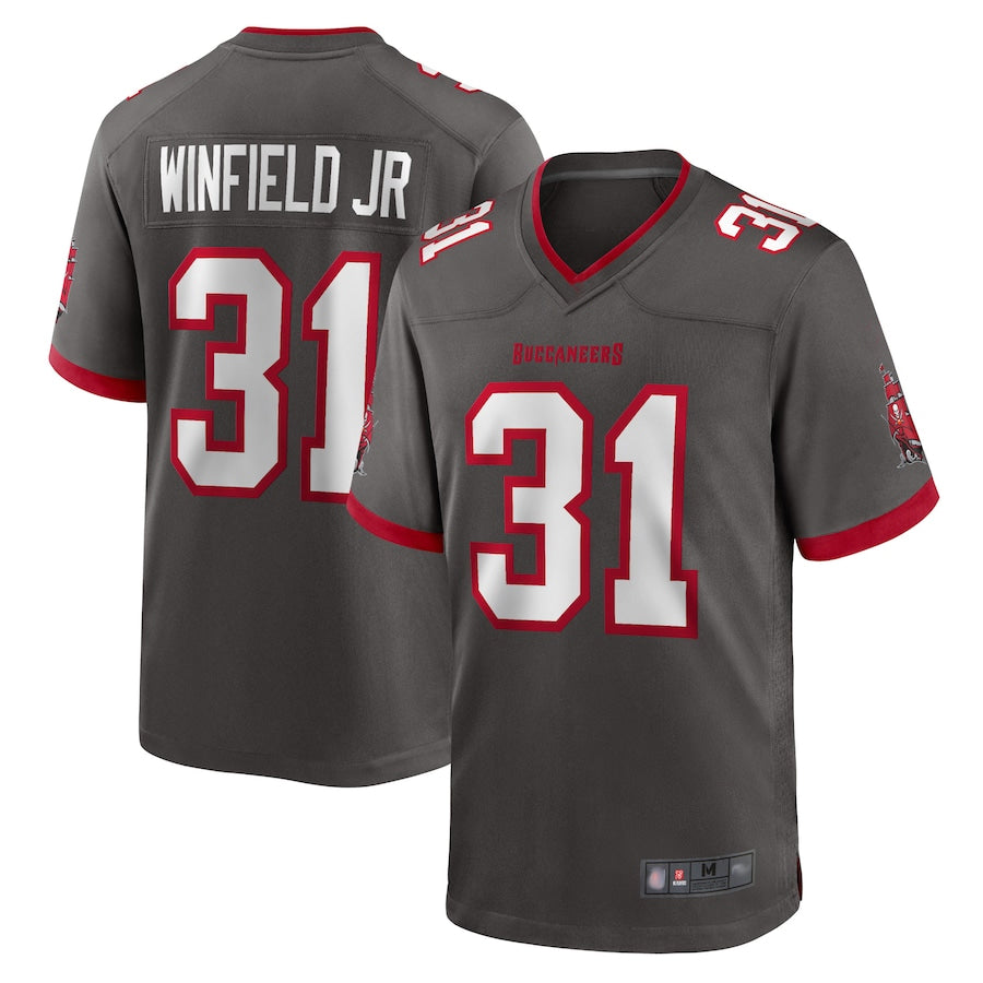 TB.Buccaneers #31 Antoine Winfield Jr. Player Pewter Game Football Jerseys